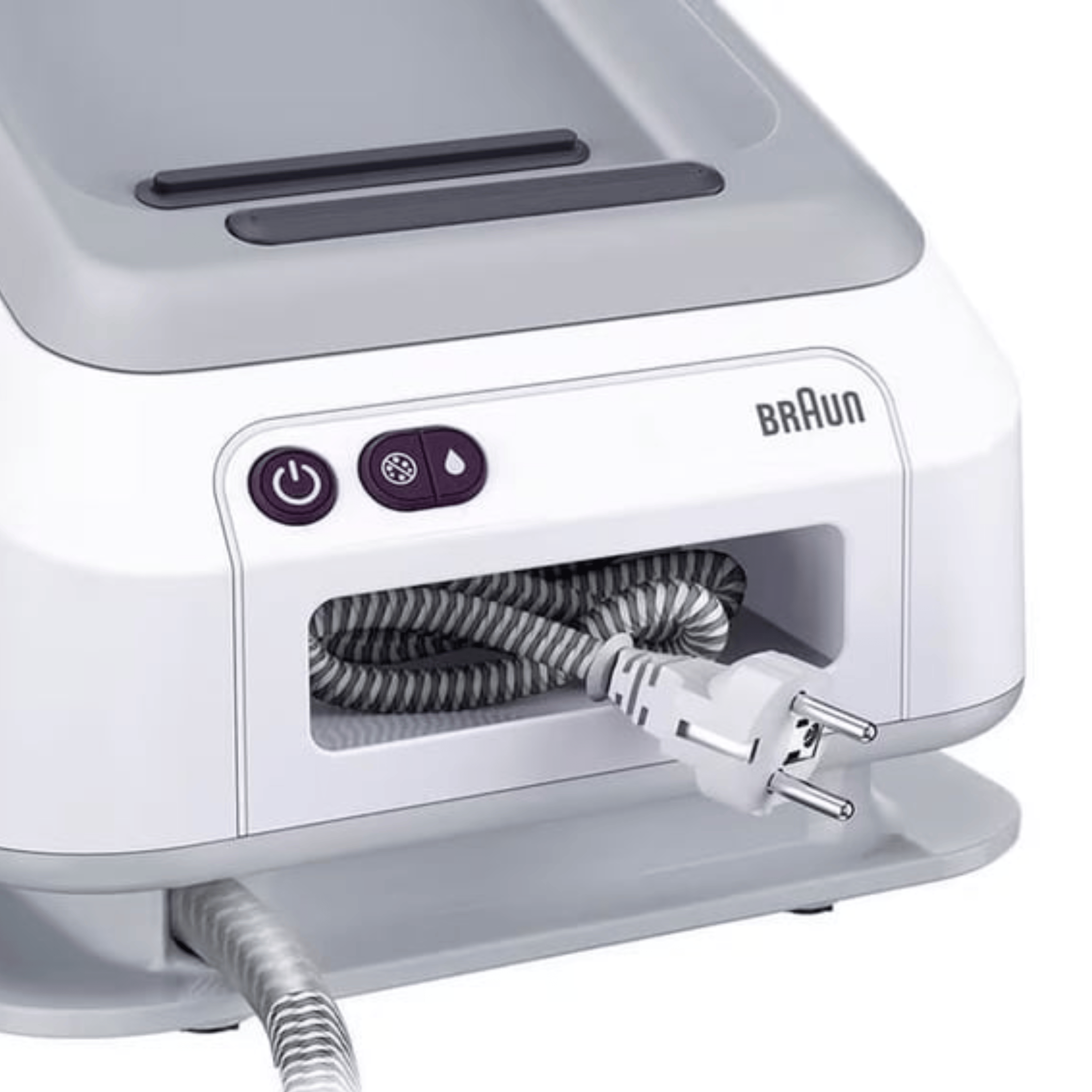 מגהץ קיטור בנפח 2 ליטר Braun IS7266VI - צבע לבן בשילוב סגול שנתיים אחריות ע