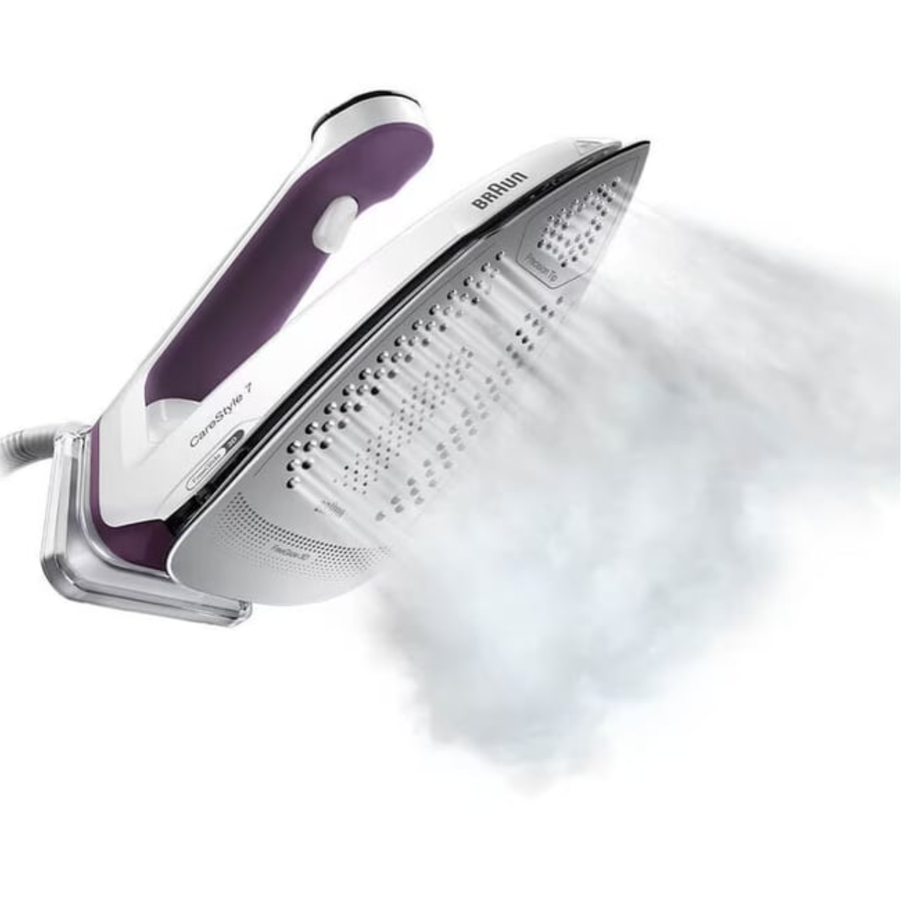 מגהץ קיטור בנפח 2 ליטר Braun IS7266VI - צבע לבן בשילוב סגול שנתיים אחריות ע