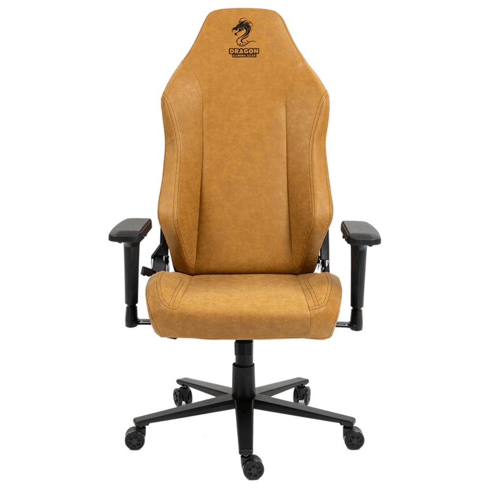 כיסא גיימינג דמוי עור Dragon Alpine D.C - צבע Bronze Brown שנה אחריות ע״י היבואן רשמי