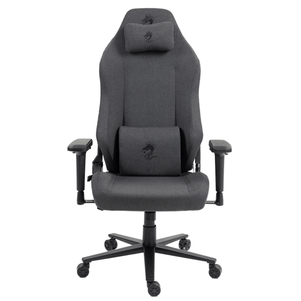 כיסא גיימינג בד Dragon Alpine D.C - צבע Carbon Gray שנה אחריות ע״י היבואן רשמי