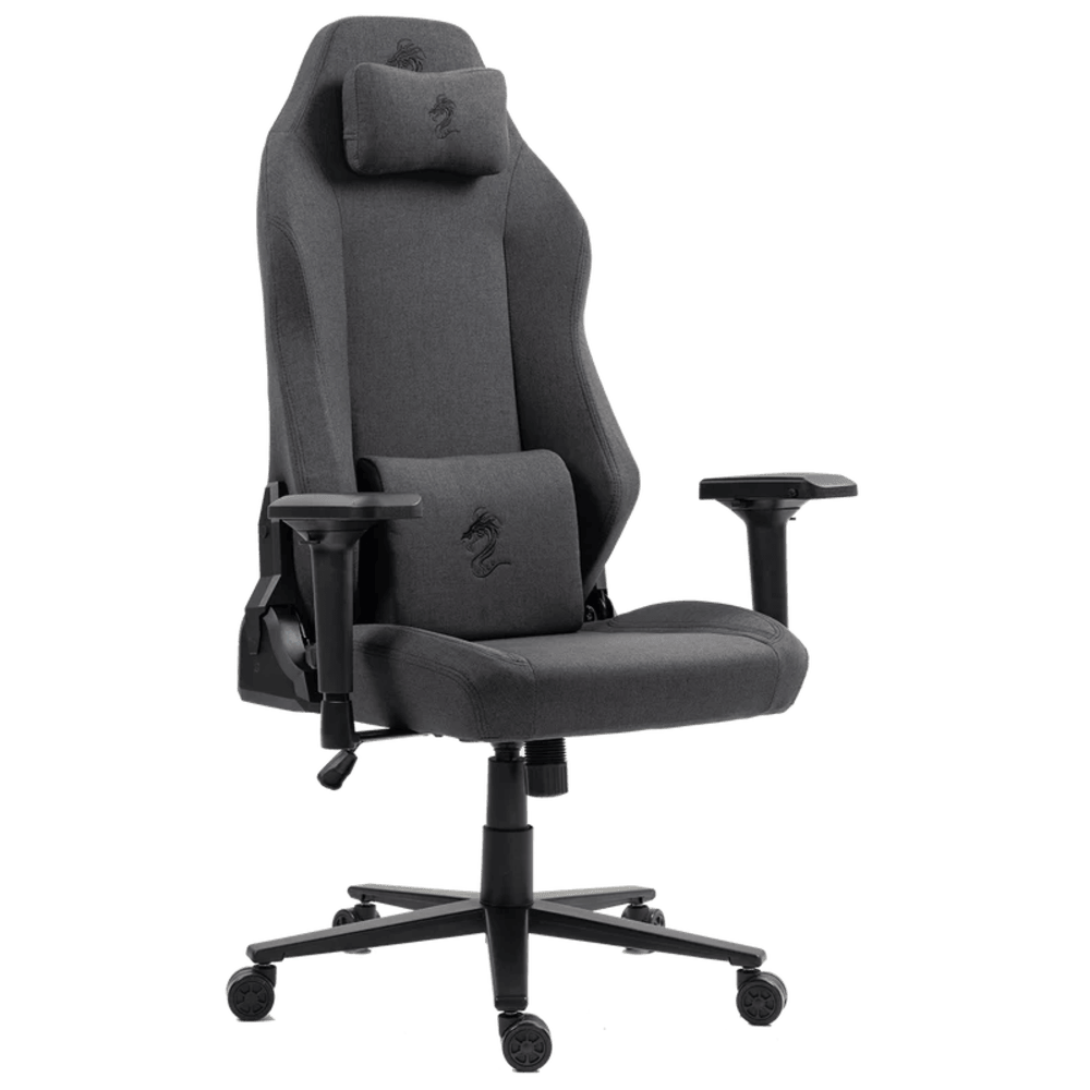כיסא גיימינג בד Dragon Alpine D.C - צבע Carbon Gray שנה אחריות ע״י היבואן רשמי