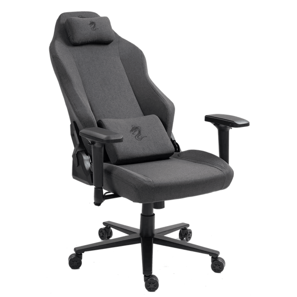 כיסא גיימינג בד Dragon Alpine D.C - צבע Carbon Gray שנה אחריות ע״י היבואן רשמי