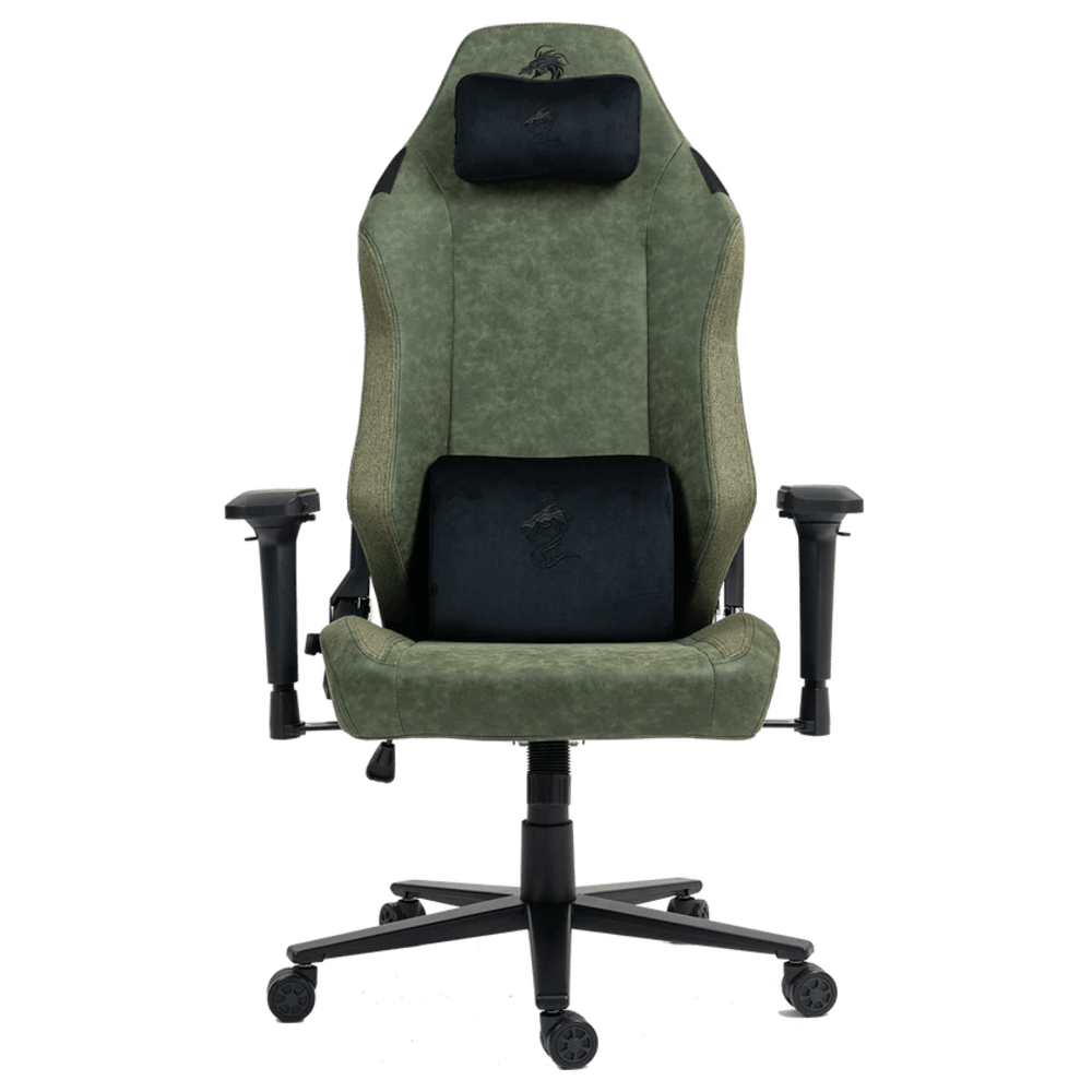כיסא גיימינג דמוי עור Dragon Alpine D.C - צבע IDF Green שנה אחריות ע״י היבואן רשמי