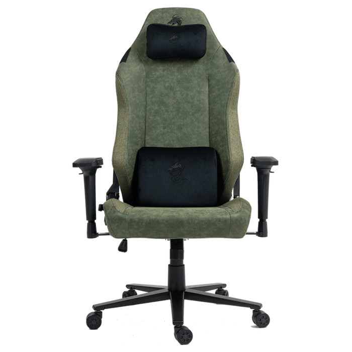 כיסא גיימינג דמוי עור Dragon Alpine D.C - צבע IDF Green שנה אחריות ע״י היבואן רשמי