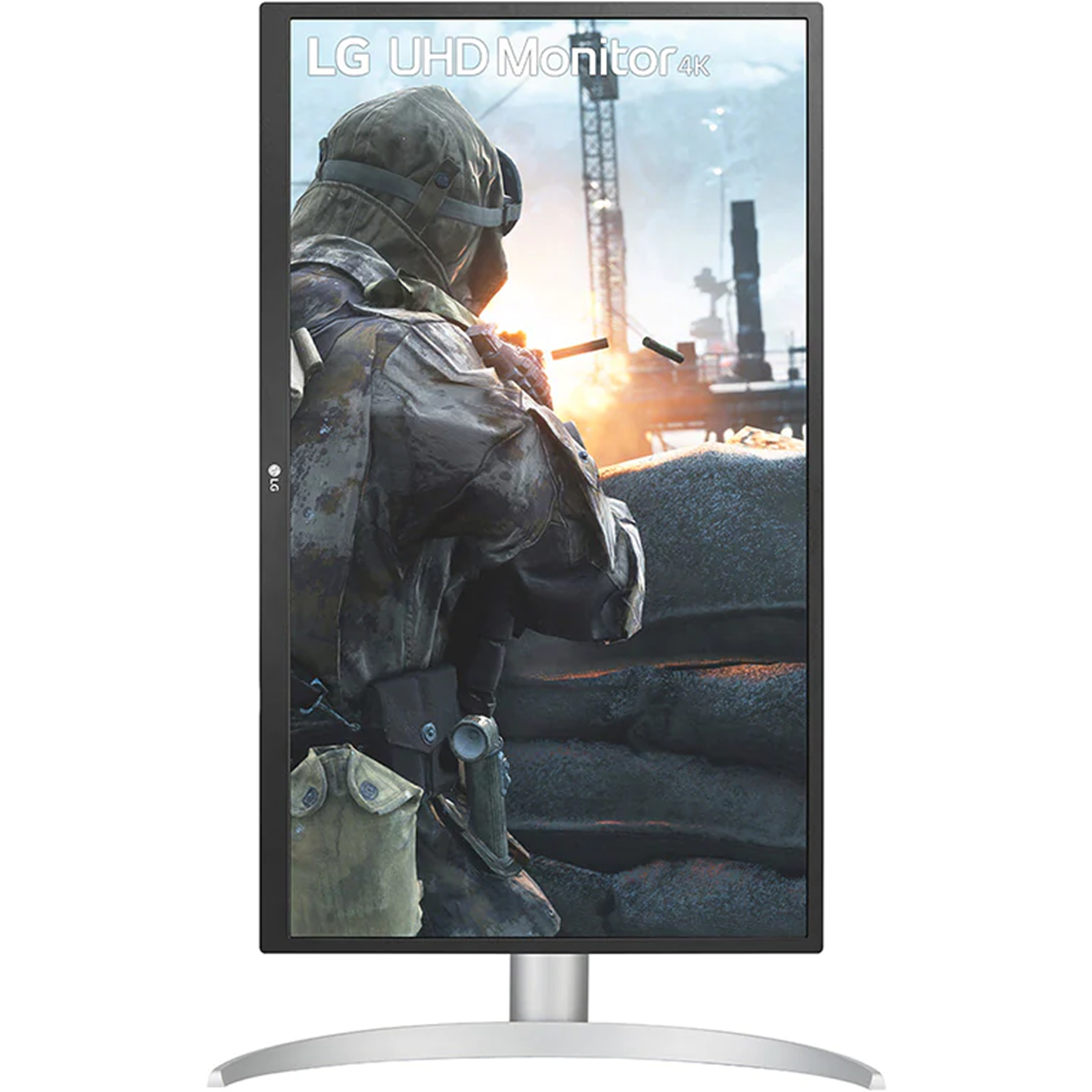 מסך מחשב 27'' LG 27UP550P-W 4K UHD IPS LED HDR FreeSync - צבע כסוף שלוש שנות אחריות ע