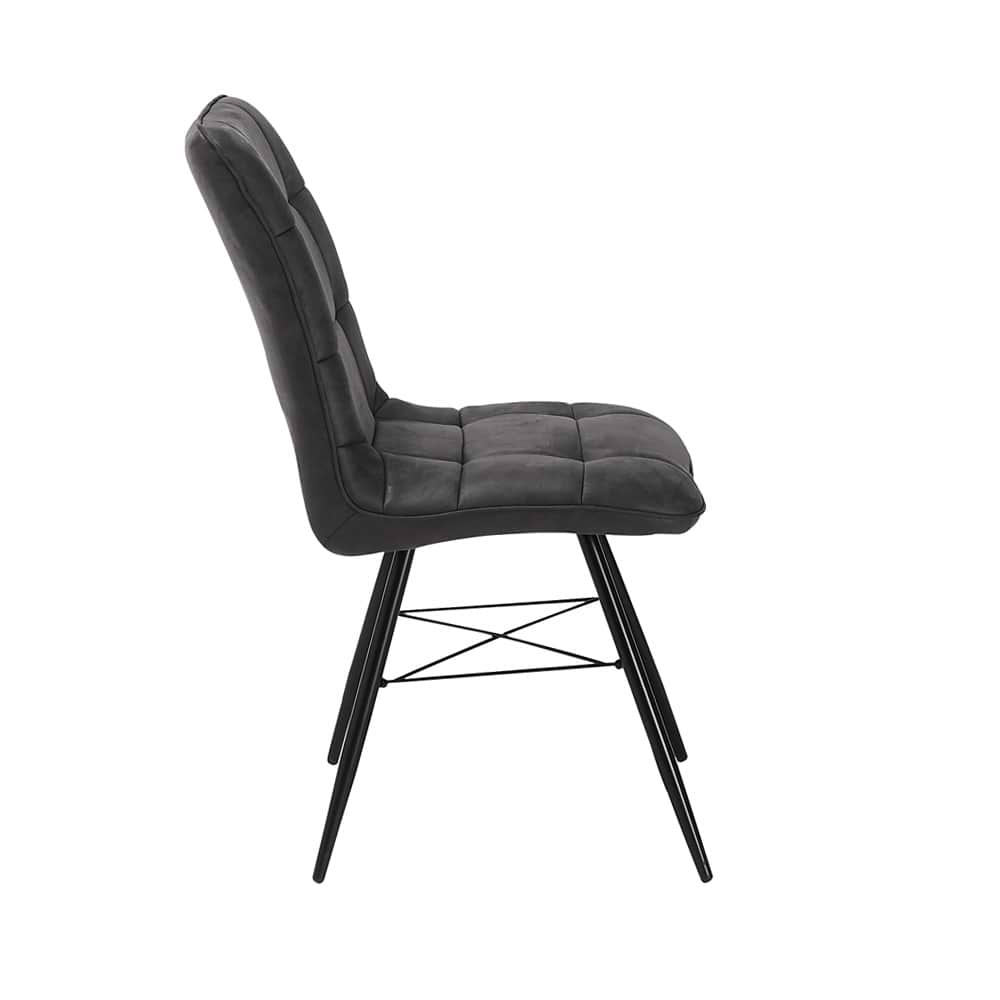 זוג כסאות אוכל קרול שחור HOME DECOR