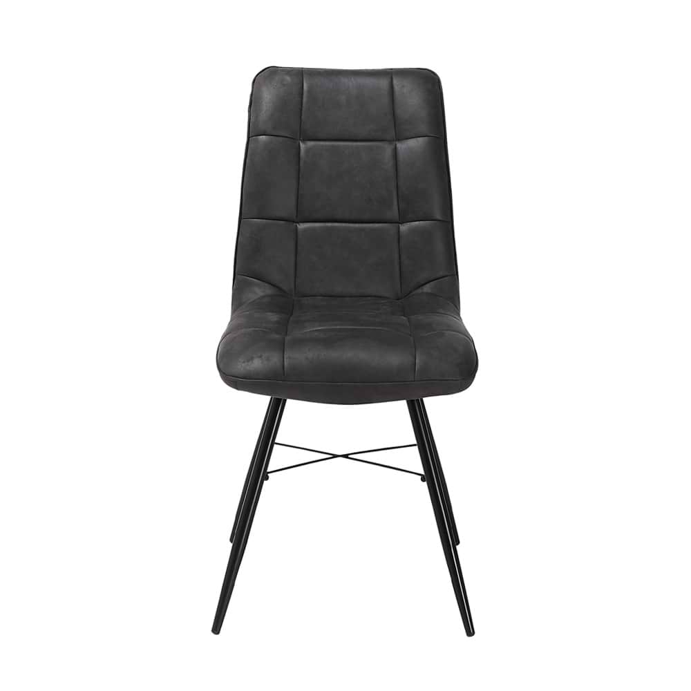 זוג כסאות אוכל קרול שחור HOME DECOR