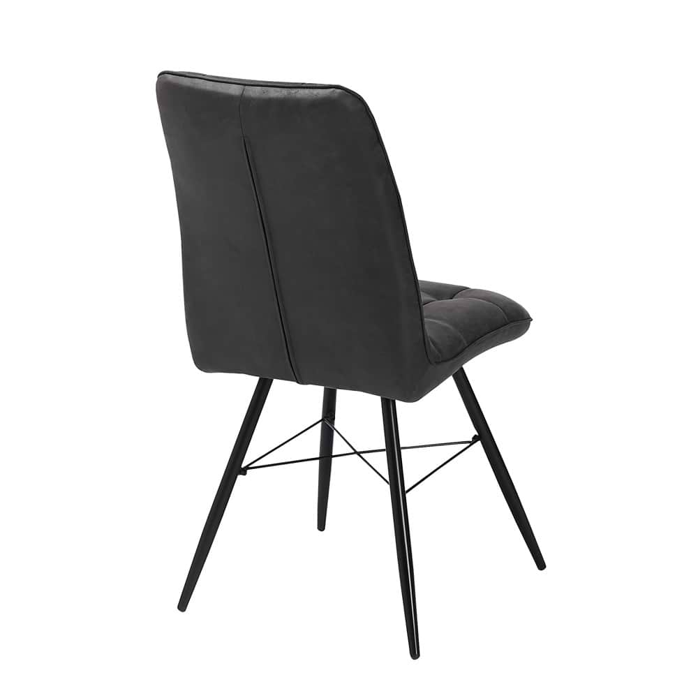 זוג כסאות אוכל קרול שחור HOME DECOR