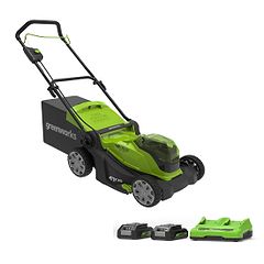 מכסחת דשא 41 ס''מ (2X24V) 48V עם( 2X2.0Ah + A2) מטען Dual Port Greenworks