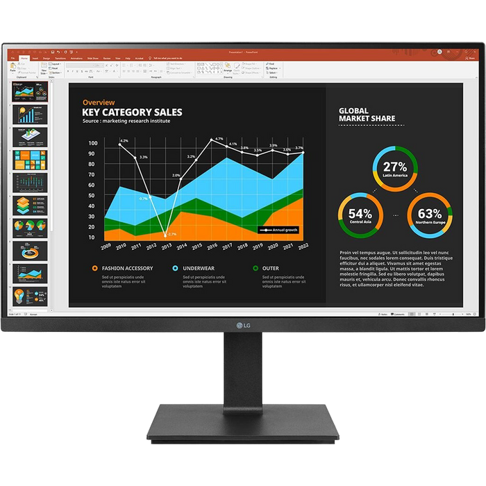 מסך מחשב 27'' LG 27BQ75QB-B IPS QHD HDR10 - צבע שחור שלוש שנות אחריות עי היבואן הרשמי