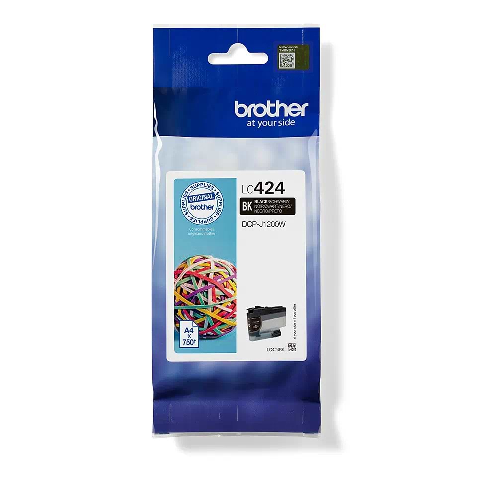 מיכל דיו Brother Lc424bk - צבע שחור