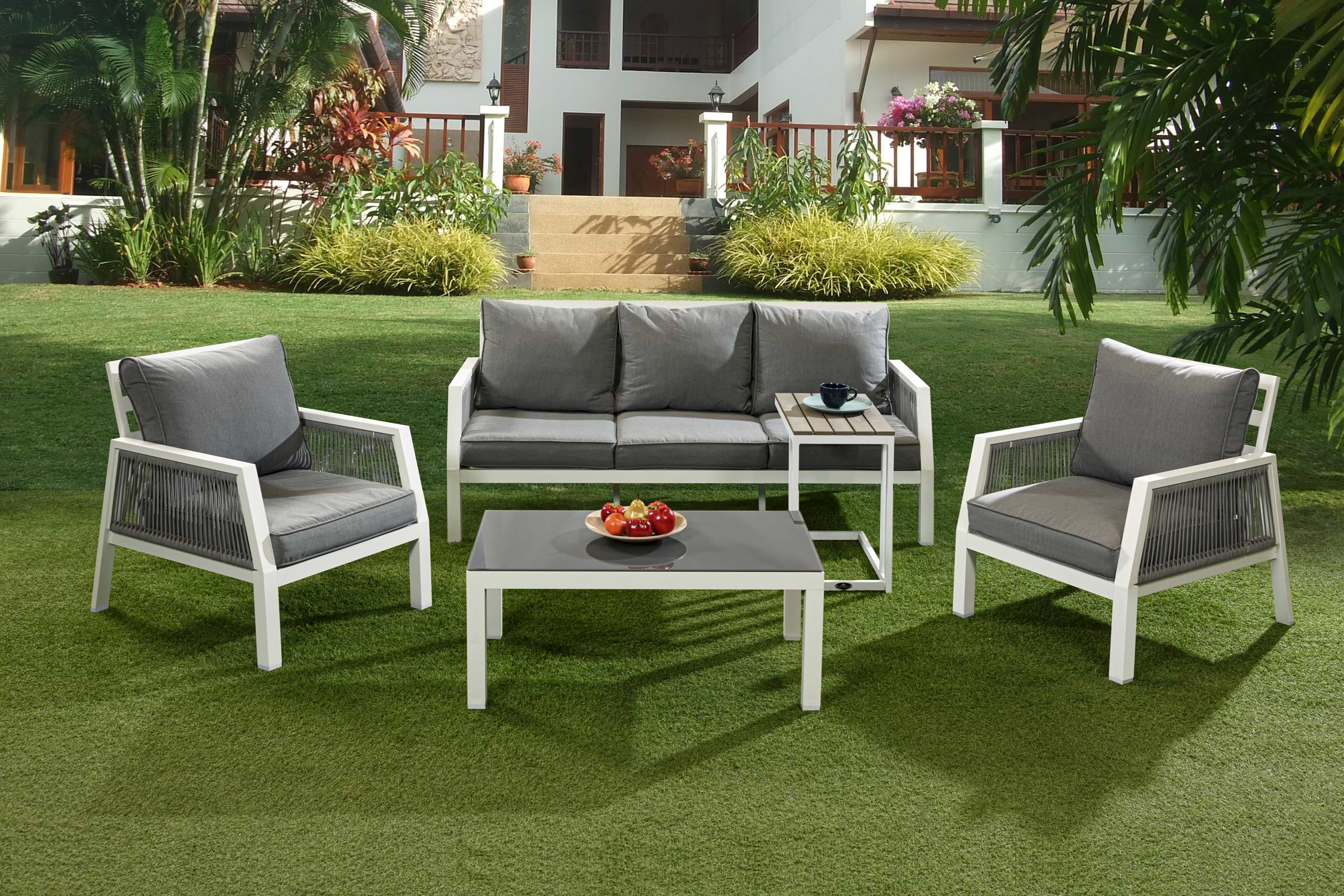 מערכת ישיבה גוף אלומיניום דגם לורנס AUSTRALIA GARDEN