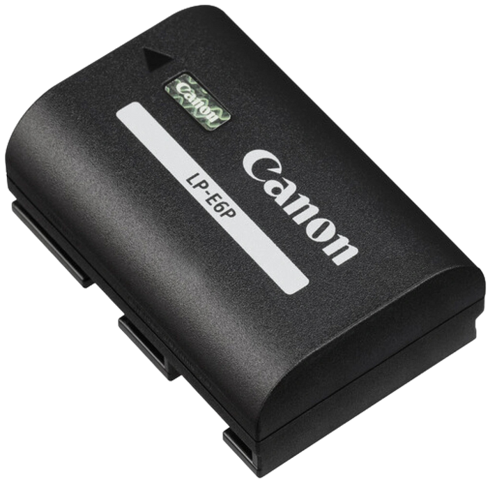 סוללה מקורית נטענת למצלמת Canon LP-E6P Lithium-Ion 2130 mAh - צבע שחור שנה אחריות עי היבואן הרשמי
