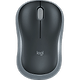 עכבר אלחוטי Logitech M185 - צבע אפור שחור שנתיים אחריות ע