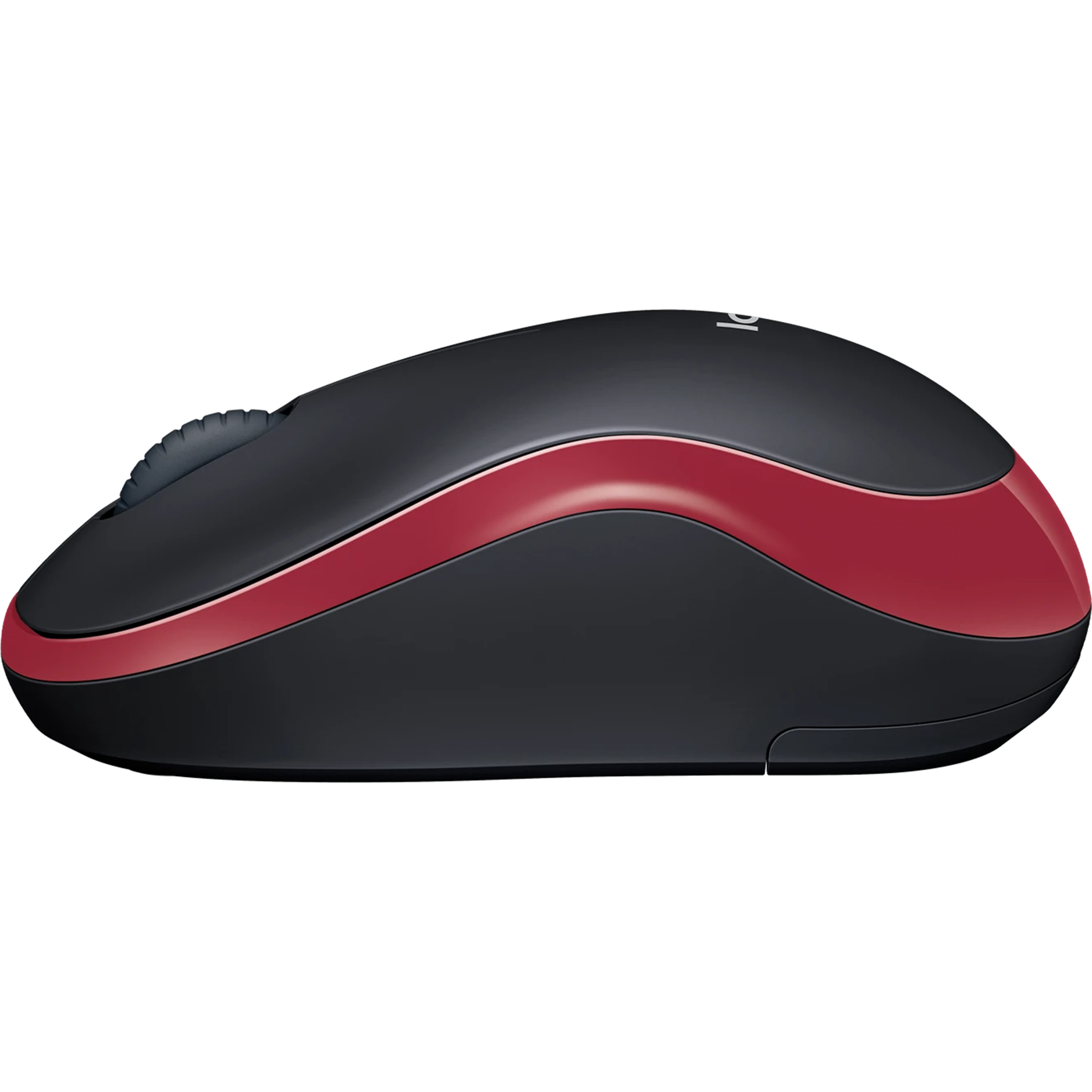 עכבר אלחוטי Logitech M185 - צבע אדום שחור שנתיים אחריות ע