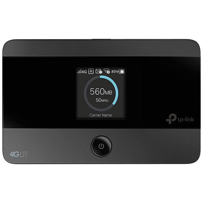 ראוטר אלחוטי TP-Link M7350 4G LTE Mobile WiFi - בצבע שחור שלוש שנות אחריות עי יבואן הרשמי 