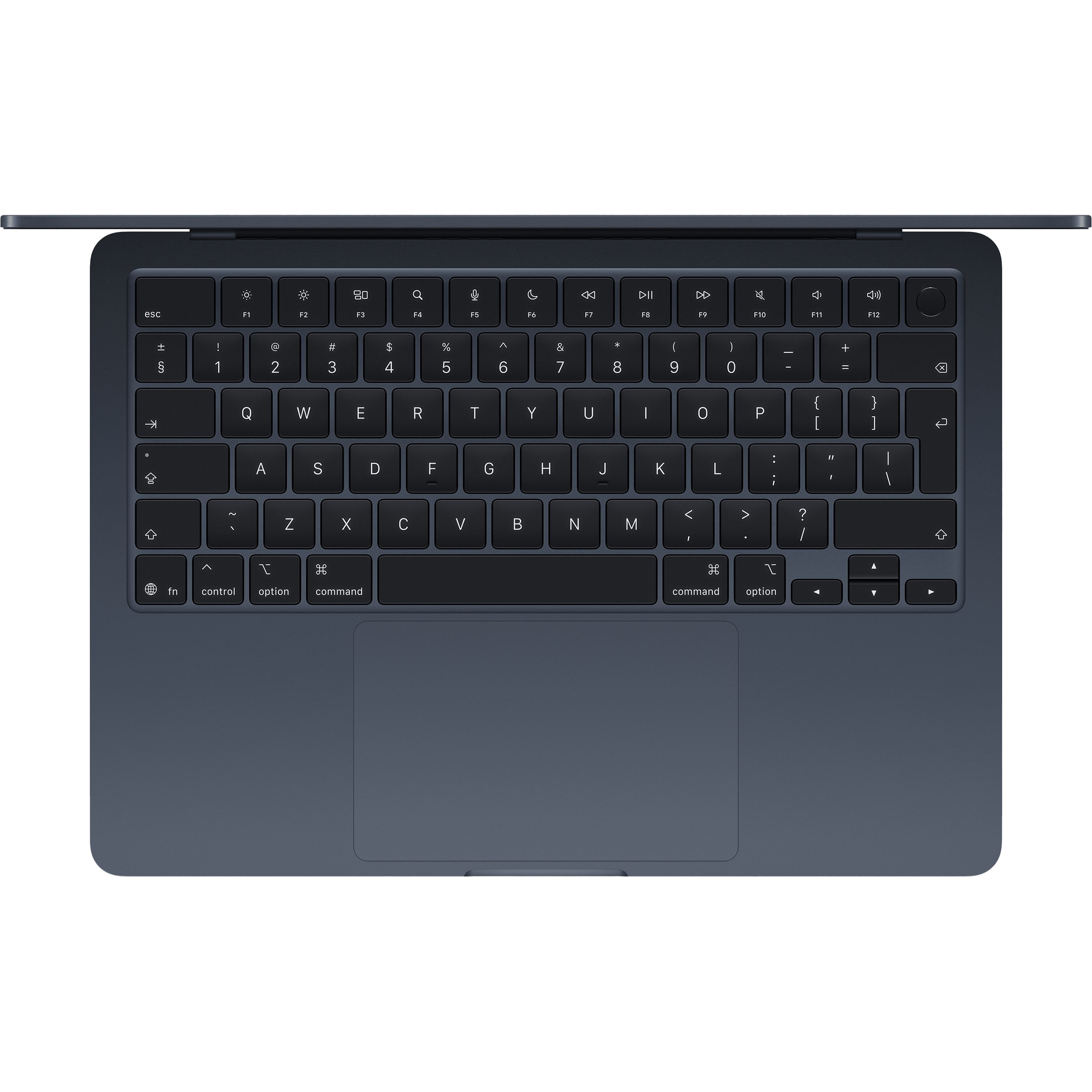 מחשב נייד Apple MacBook Air 13 - MW123HB/A M4 chip 10‑core CPU and 8‑core GPU 256GB SSD 16GB RAM - צבע שחור חצות שנה אחריות ע