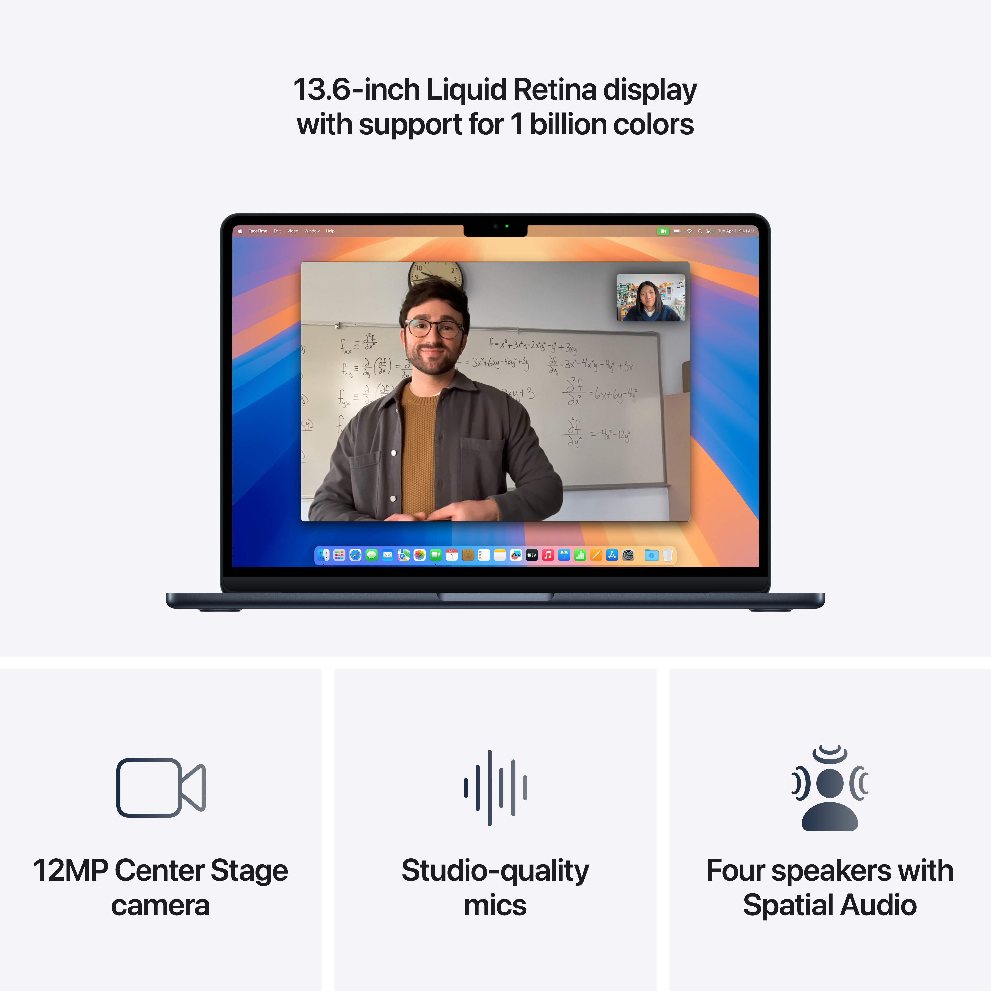 מחשב נייד Apple MacBook Air 13 - MW123HB/A M4 chip 10‑core CPU and 8‑core GPU 256GB SSD 16GB RAM - צבע שחור חצות שנה אחריות ע