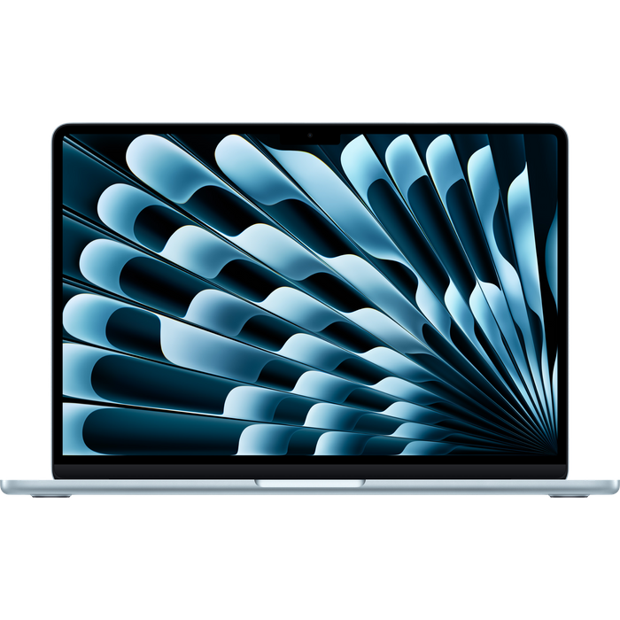 מחשב נייד Apple MacBook Air 13 - MC6V4HB/A M4 chip 10‑core CPU and 10‑core GPU 512GB SSD 24GB RAM - צבע כחול שמיים שנה אחריות עי היבואן הרשמי