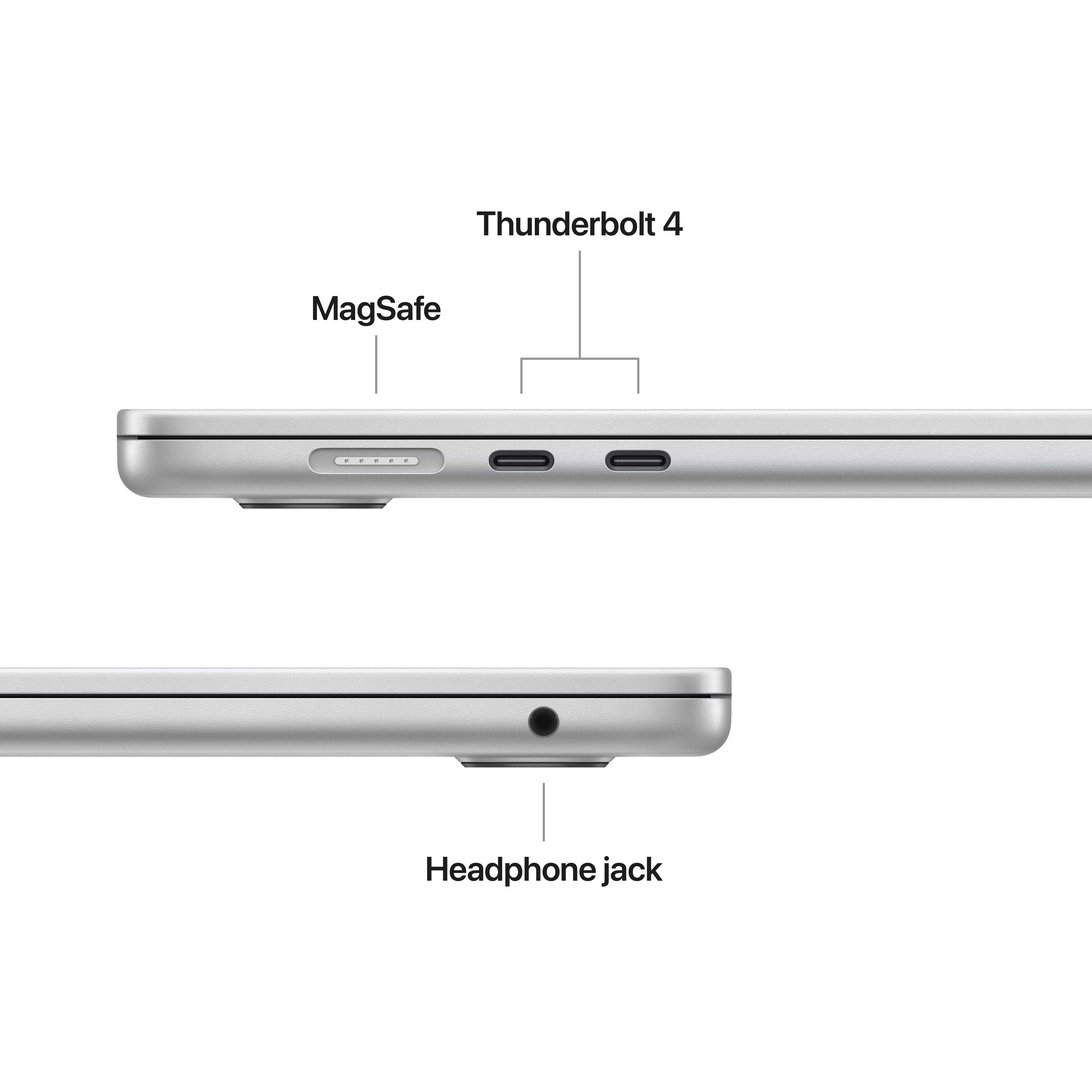 מחשב נייד Apple MacBook Air 15 - MW1G3HB/A M4 chip 10‑core CPU and 10‑core GPU 256GB SSD 16GB RAM - צבע כסוף שנה אחריות ע