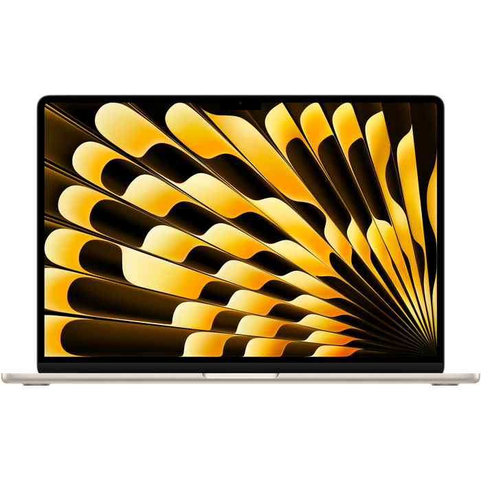 מחשב נייד Apple MacBook Air 15 - MC6K4HB/A M4 chip 10‑core CPU and 10‑core GPU 512GB SSD 24GB RAM - צבע אור כוכבים שנה אחריות עי היבואן הרשמי