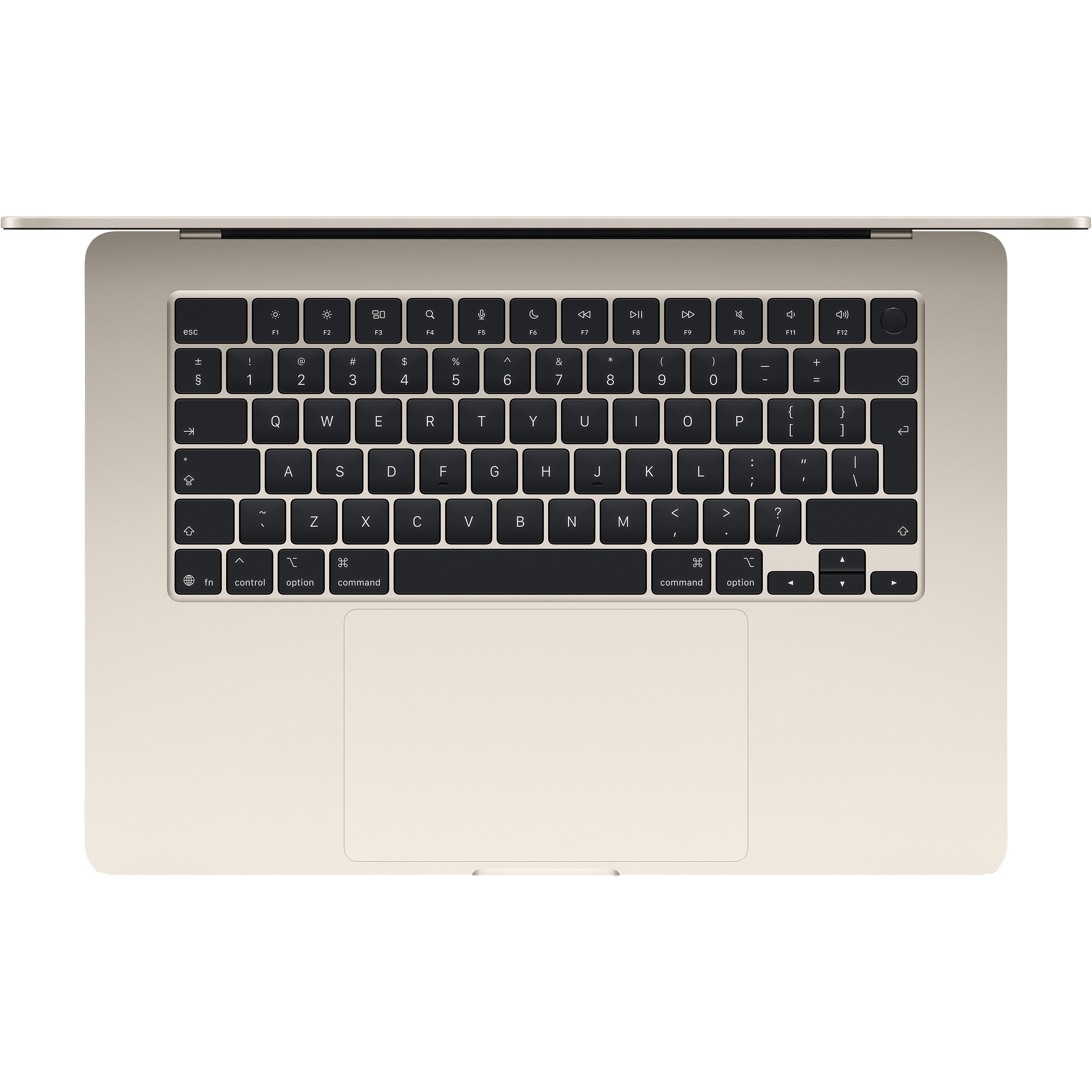 מחשב נייד Apple MacBook Air 15 - MC6K4HB/A M4 chip 10‑core CPU and 10‑core GPU 512GB SSD 24GB RAM - צבע אור כוכבים שנה אחריות ע