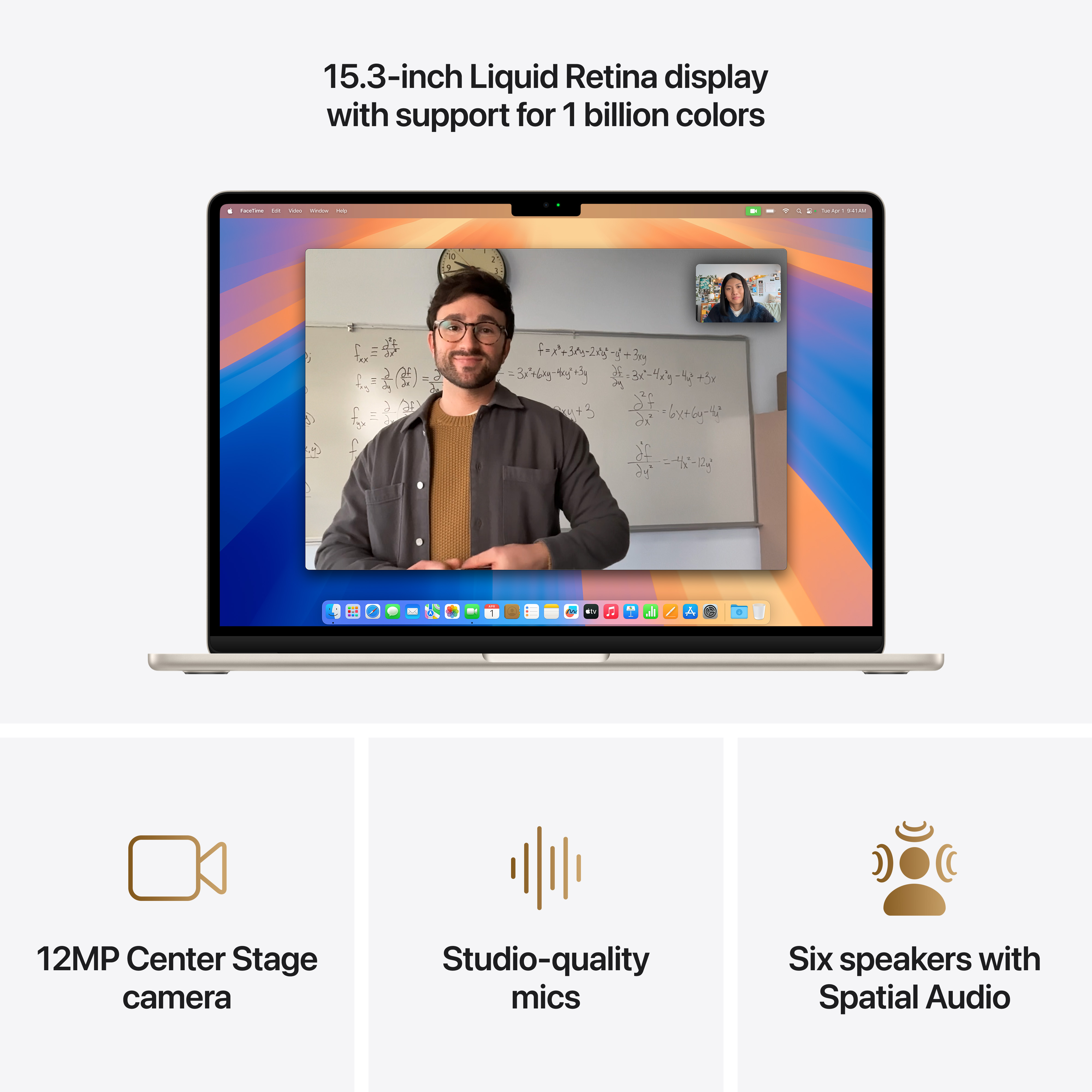 מחשב נייד Apple MacBook Air 15 - MC6K4HB/A M4 chip 10‑core CPU and 10‑core GPU 512GB SSD 24GB RAM - צבע אור כוכבים שנה אחריות ע