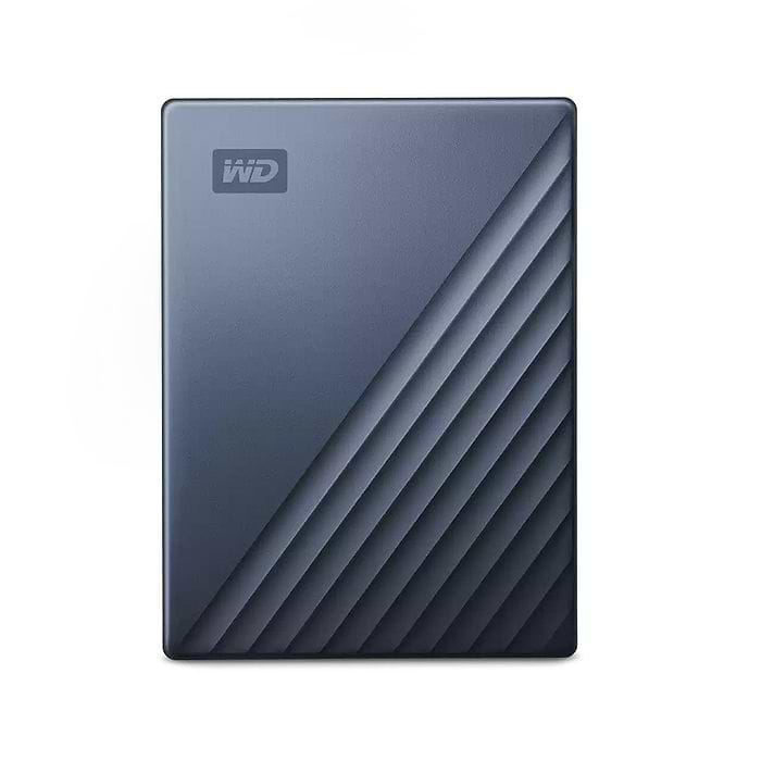 כונן קשיח חיצוני WD My Passport Ultra CTC USB 3.2 4TB - צבע כחול שלוש שנות אחריות עי היבואן הרשמי