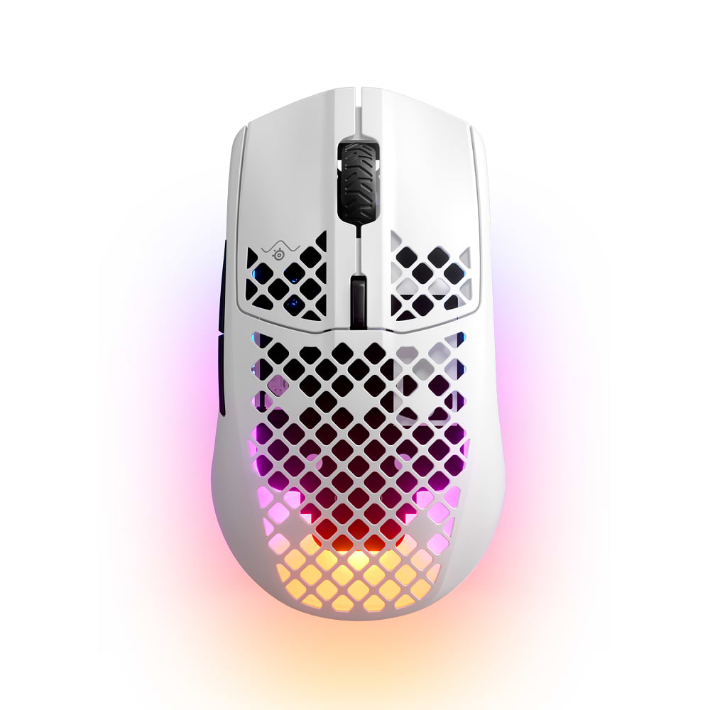 עכבר אלחוטי SteelSeries Aerox 3 Wireless - צבע לבן שנתיים אחריות ע