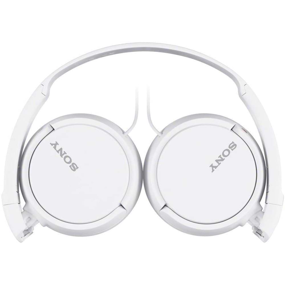 אוזניות חוטיות עם מיקרופון Sony MDR-ZX110AP -צבע לבן שנה אחריות ע