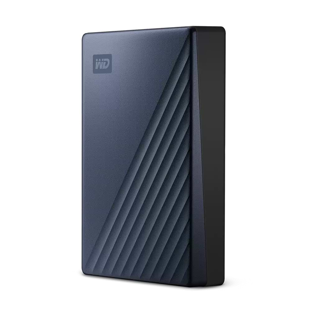 כונן קשיח חיצוני WD My Passport Ultra CTC USB 3.2 WDBFTM0040BBL 4TB - צבע כחול שלוש שנות אחריות ע