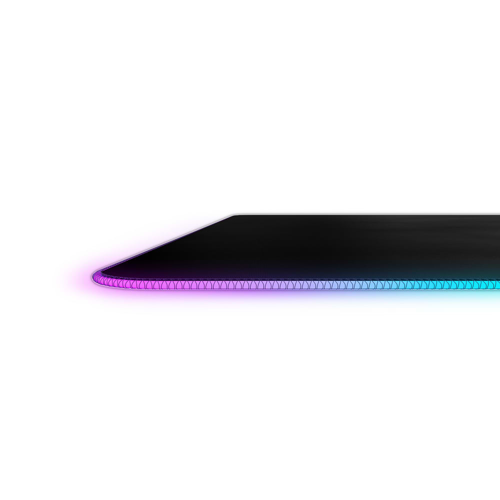 פד גיימינג לעבר SteelSeries QcK Prism Cloth RGB Medium - צבע שחור שנתיים אחריות ע