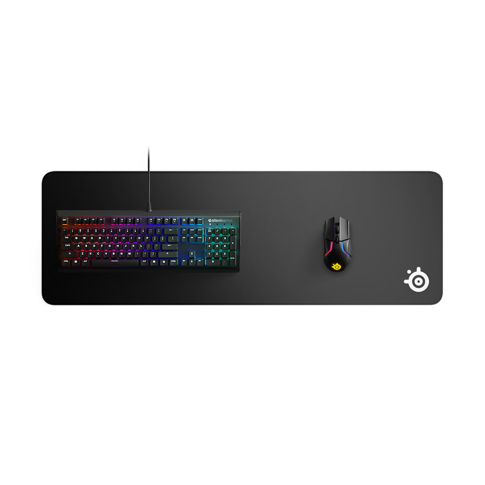 משטח גיימינג SteelSeries QcK Edge XL - צבע שחור שנתיים אחריות ע