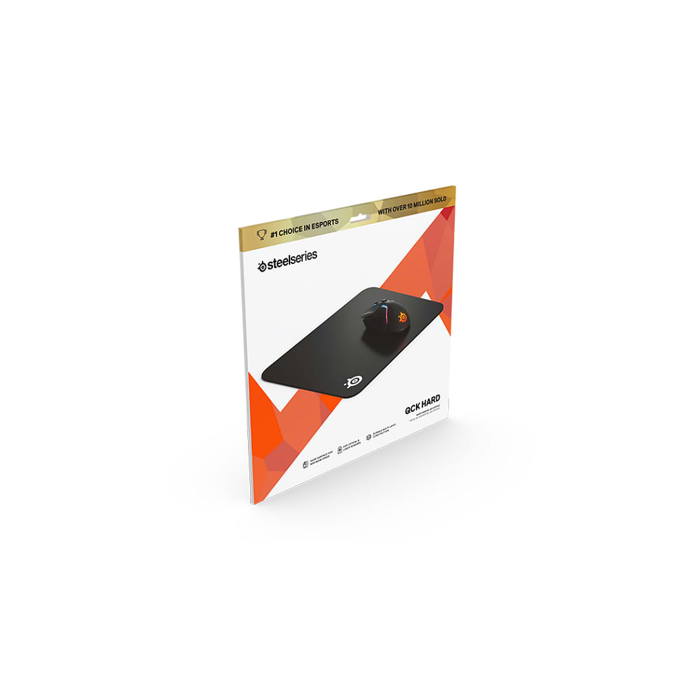 משטח גיימינג SteelSeries QcK Hard Medium -  צבע שחור שנתיים אחריות ע