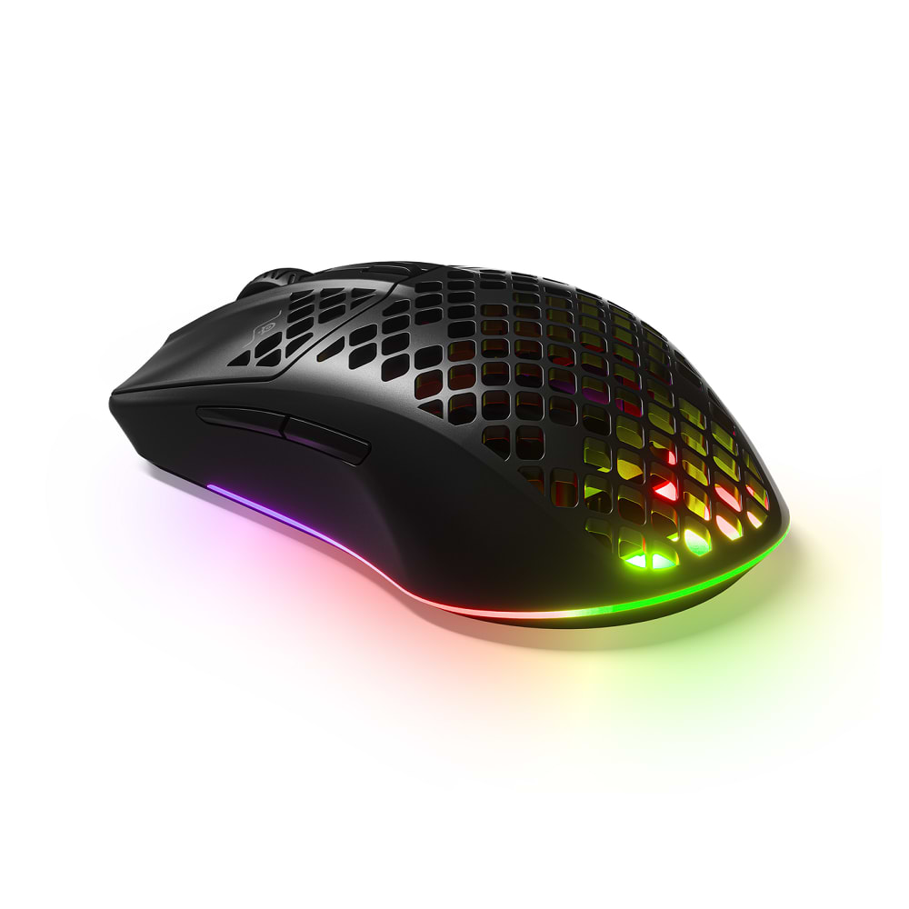 עכבר אלחוטי SteelSeries Aerox 3 Wireless 2022 Edition - צבע שחור שנתיים אחריות ע