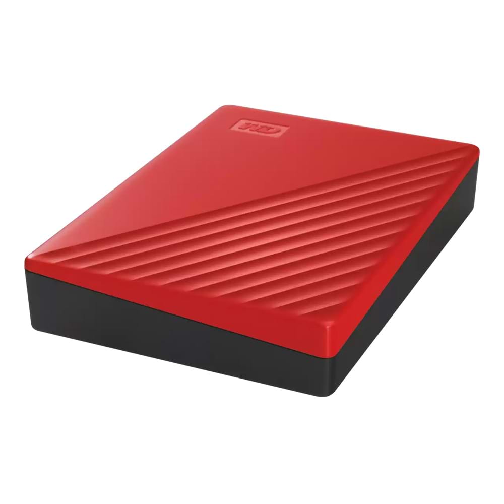 כונן קשיח חיצוני WD My Passport Worldwide WDBPKJ0040BRD 4TB USB 3.2 - צבע אדום שלוש שנות אחריות ע