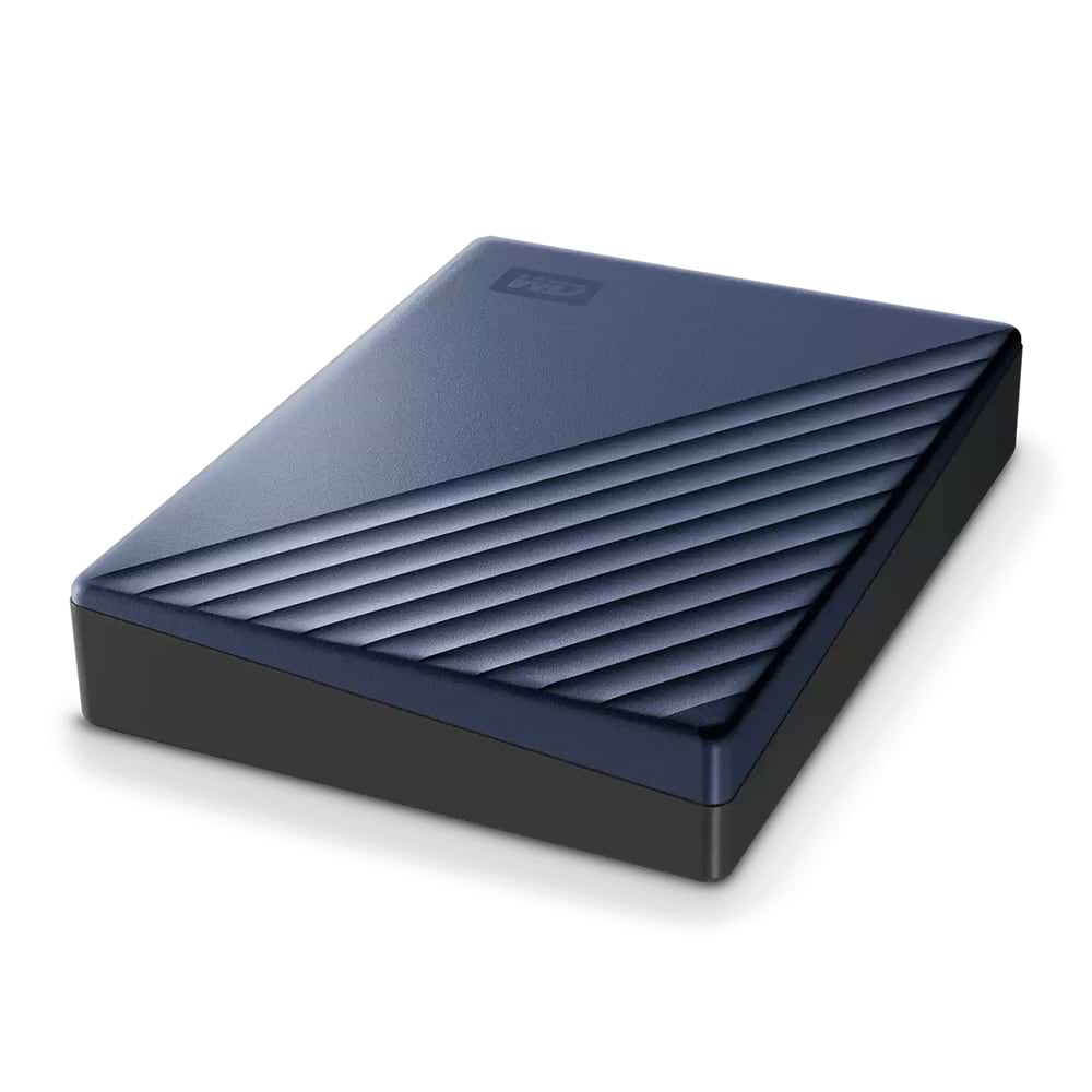 כונן קשיח חיצוני WD My Passport Ultra CTC USB 3.2 WDBFTM0040BBL 4TB - צבע כחול שלוש שנות אחריות ע