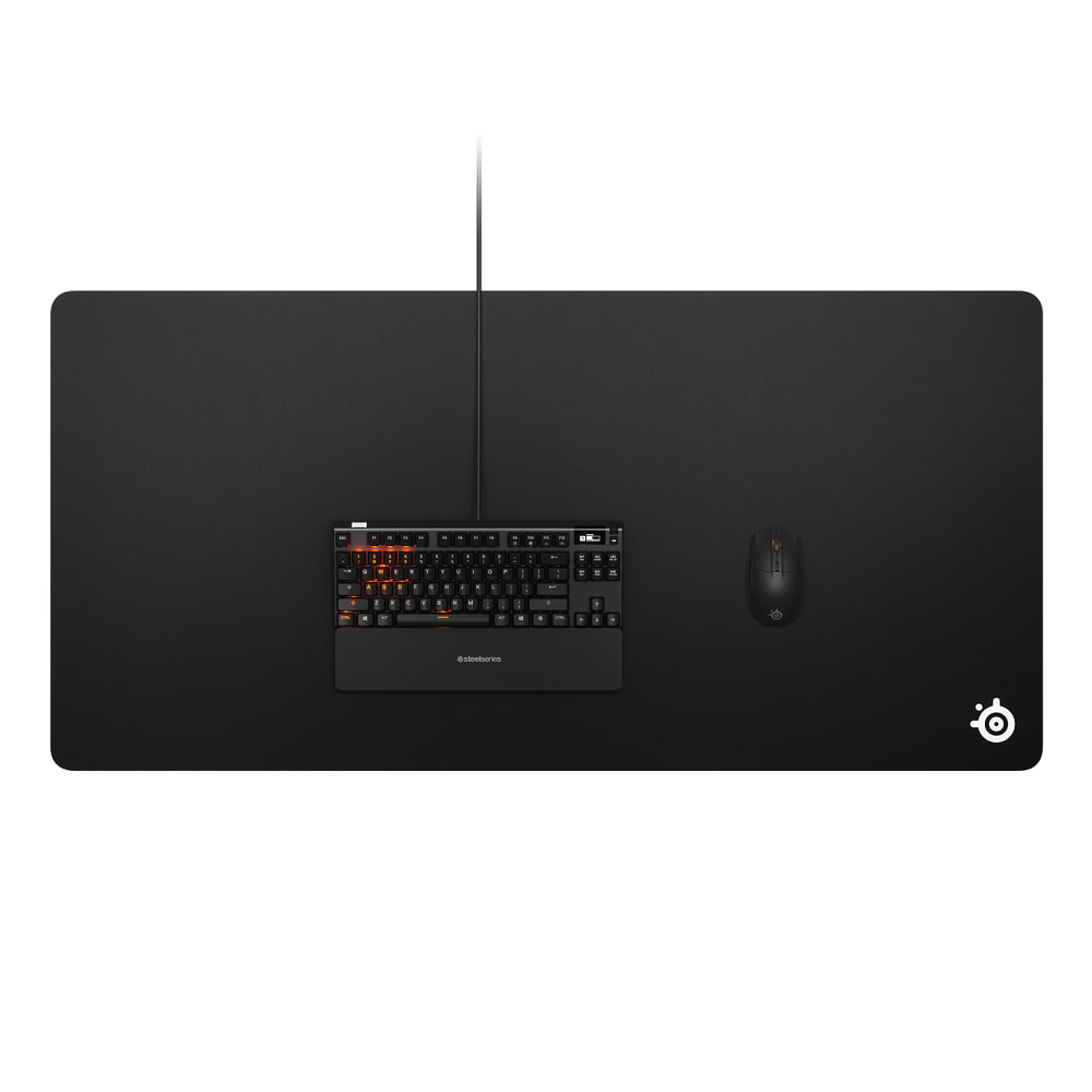 משטח גיימינג לעכבר SteelSeries Qck 3XL - צבע שחור שנתיים אחריות ע