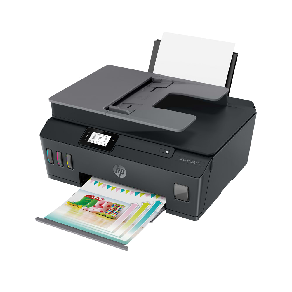 מדפסת אלחוטית משולבת HP Smart Tank 615 AIO - צבע שחור שלוש שנות אחריות ע
