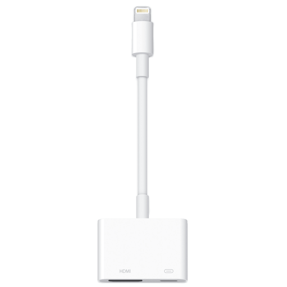 מתאם Apple Lightning Digital AV - צבע לבן שנה אחריות ע