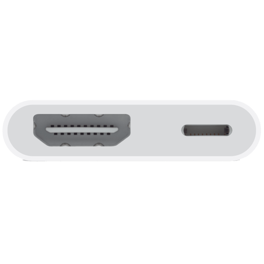 מתאם Apple Lightning Digital AV - צבע לבן שנה אחריות ע