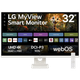 מסך מחשב 32'' LG MyView Smart Monitor 32SR73U-W VA UHD 5ms 60Hz - צבע לבן שלוש שנות אחריות ע"י היבואן הרשמי