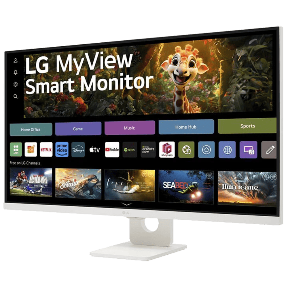 מסך מחשב 32'' LG MyView Smart Monitor 32SR73U-W VA UHD 5ms 60Hz - צבע לבן שלוש שנות אחריות ע