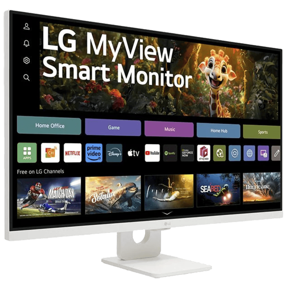 מסך מחשב 32'' LG MyView Smart Monitor 32SR73U-W VA UHD 5ms 60Hz - צבע לבן שלוש שנות אחריות ע