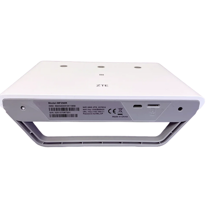 נתב סלולרי שולחני ZTE MF296R 4G WIFI 5 - צבע לבן שנה אחריות עי היבואן הרשמי