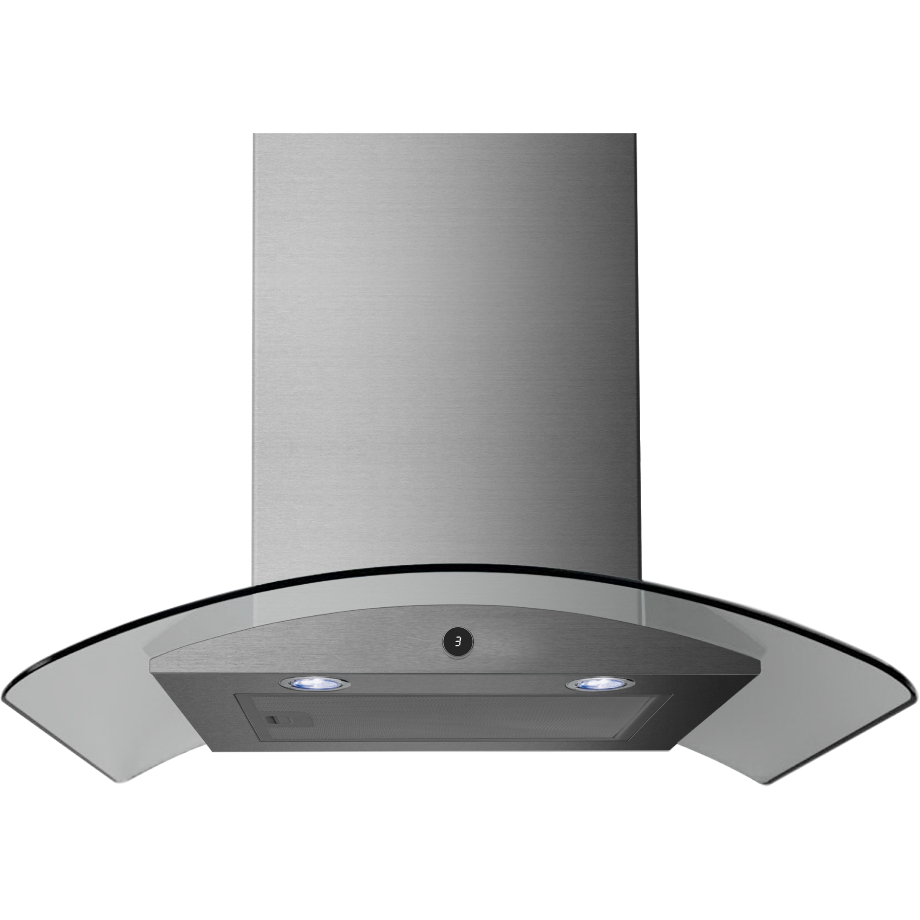 קולט אדים צמוד קיר Midea 60V71/6576 - צבע נירוסטה  אחריות ע
