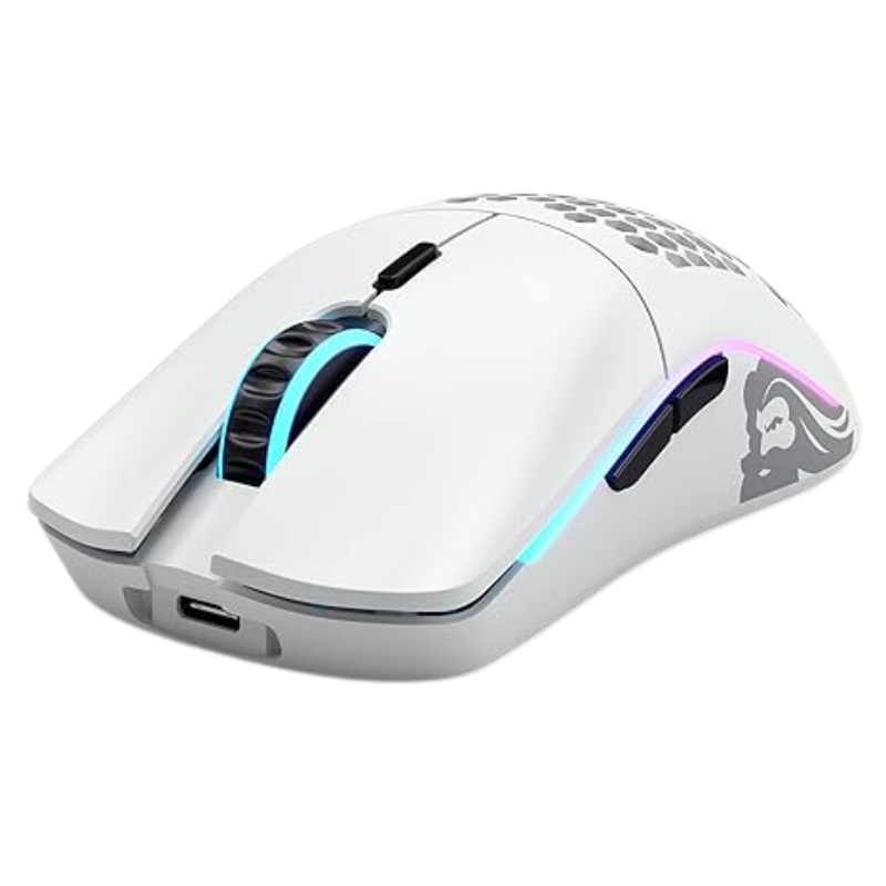 עכבר גיימינג אלחוטי Glorious Model O - צבע לבן שנתיים אחריות ע