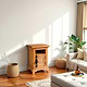 שידת לילה לצד שמאל דגם נורמנדי צבע עץ Woodnet LIN B02 B