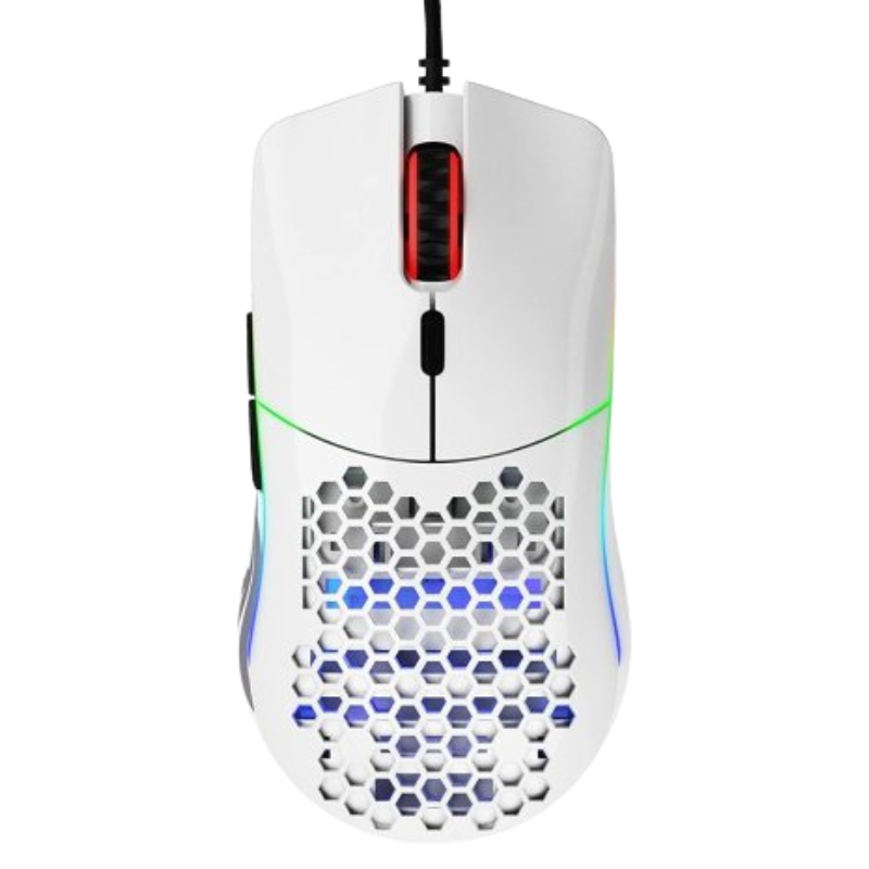 עכבר גיימינג חוטי Glorious Model O - צבע לבן שנתיים אחריות ע