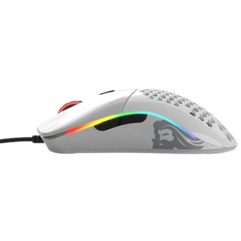 עכבר גיימינג חוטי Glorious Model O - צבע לבן שנתיים אחריות ע